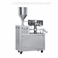 semi automatic rotary cup tube yogurt filling sealing machine