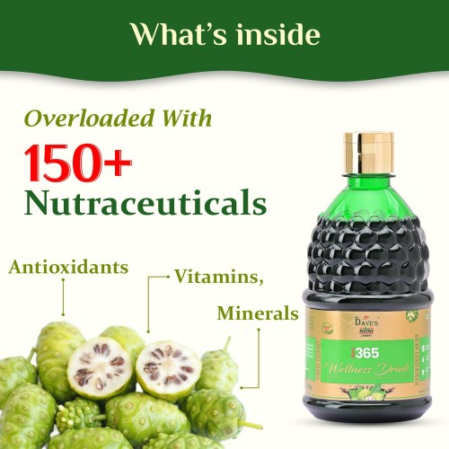 The Dave's Noni Natural & Organic 365 Immunity Booster Juice (Noni Juice) - 500ML