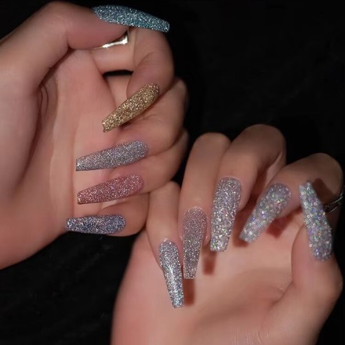 12 Colors Glitter Disco Solid Extension Gel