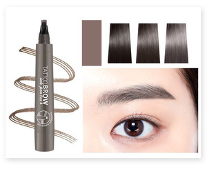 2019 New Arrival 4 Tips Long Lasting Waterproof Liquid Eyebrow Pencil, Make Your Own Brand Brow Pen