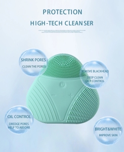 2021 Silicone Facial Cleansing Brush Ultrasonic Face IPX7 Waterproof Facial Cleansing Spin Brush Facial Cleansing Brush Steame