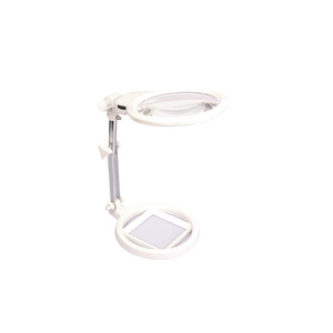 2.5x 125mm diameter acrylic lens foldable magnifying lamp