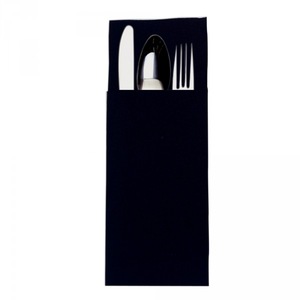 40*33cm 1ply Embossed 1/8 Fold (fold size:8.5*20cm)  Printed 1C Logo Airlaid Pocket Napkins