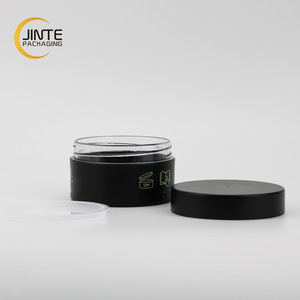 5g 10g 15g 30g 50g 60g 100g 150g 200g 250g PETG jar Matt black plastic cosmetic jar