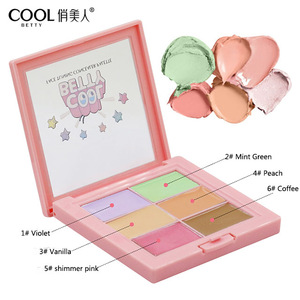 6 color concealer palette face beauty makeup foundation and concealer