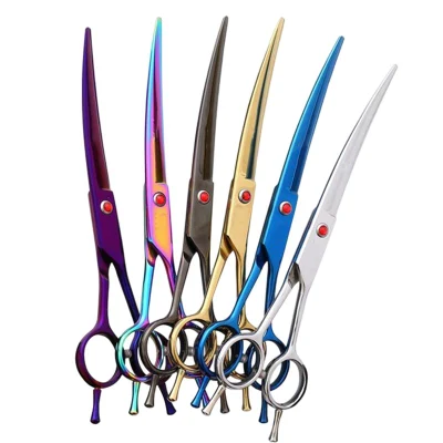 7inch Straight Handle Hair Cutting Scissors Barber Professional Hairdressing Scissor