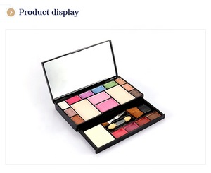 accepted OEM custom lady full face complete makeup kit with mirror