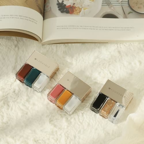 ADORABLE(A2) Non-toxic Peel-off Nail Polish Set, Halal&amp;Vegan