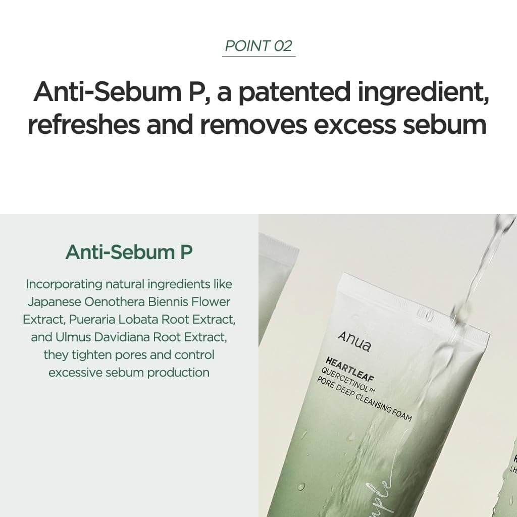 ANUA HEARTLEAF QUERCETINOL PORE DEEP CLEANSING FOAM 150ml