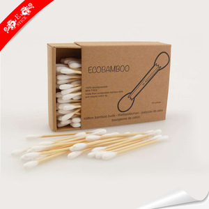 Bacteria free bamboo charcoal dustless cotton buds for travel