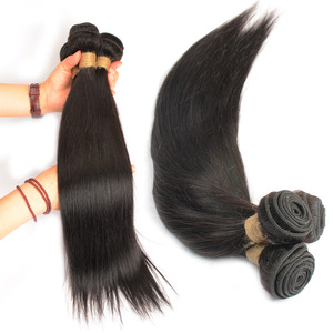 Can Be Dyed or Bleached Indian Human Hair Extention 100% Virgin Indian Silky Straight Hair