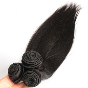 Can Be Dyed or Bleached Indian Human Hair Extention 100% Virgin Indian Silky Straight Hair