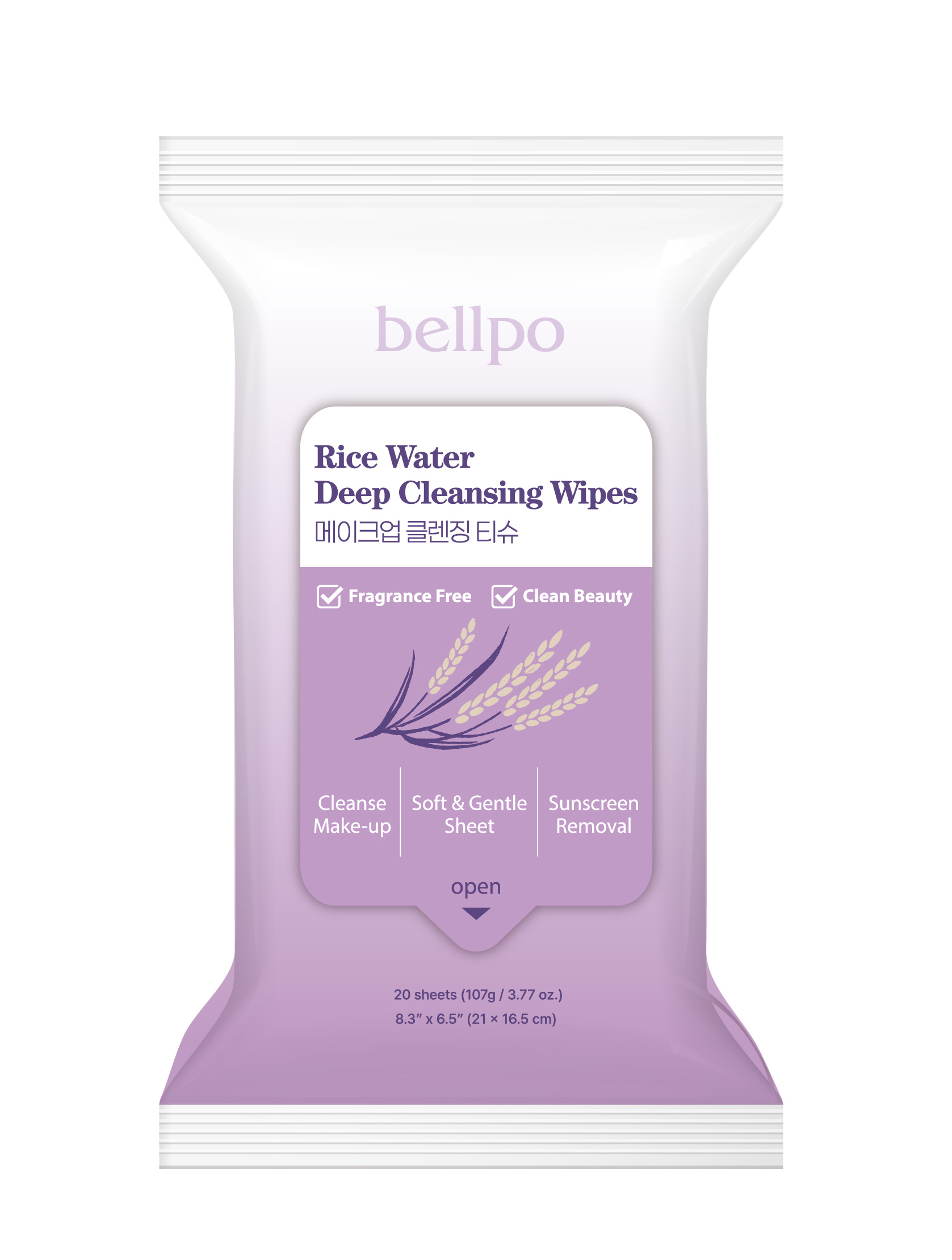[Cleansing] Rice Water Deep Cleansing wipes (Make-up remover)