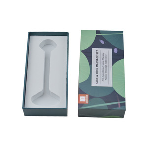 Custom Logo Jade Crystal Rose Quartz Face Roller packaging box skin care tool packaging box lid and base box with foam