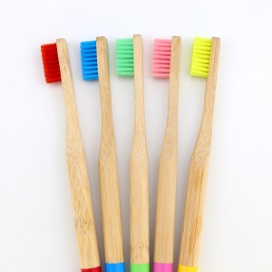 Eco-friendly BPA free Nylon Bristles OEM Bamboo Toothbrush with Customized no waste Packing and Logo