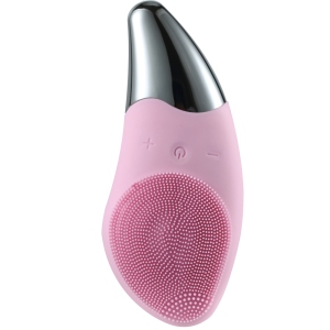 electric mini private label smart sonic silicone ultrasonic face brush facial cleansing brush massager device with case