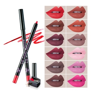 Euramerican 12 colors beauty lip liner pencil set