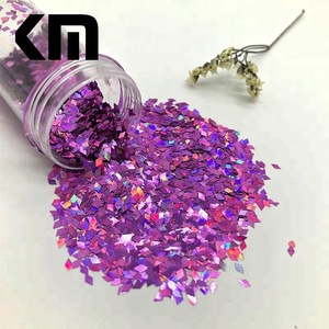 Factory Bulk Wholesale Poly Holographic Color Diamond Shape Body Makeup Sequin Glitter for Beauty Decoration