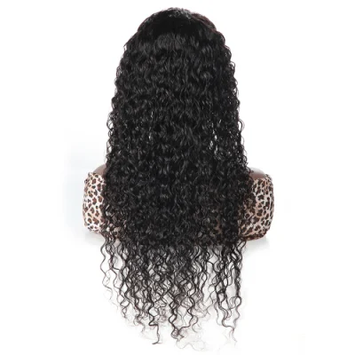 Factory Wholesale Human Hair Raw Brazilian Hair Natural Water Wave 13X4 Transparent HD Lace Front Wigs for Black Women