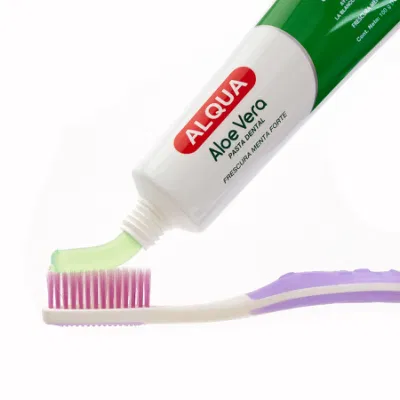 Free Sample OEM Brands Fluoride Free Adult Teeth Whitening Fresh Breath Oral Care Herbal Aloe Vera Toothpaste