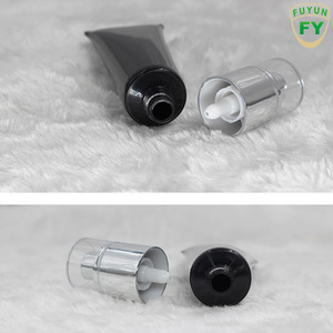 Fuyun 50ml black PE plastic hand cream cosmetic tube with flip top cap