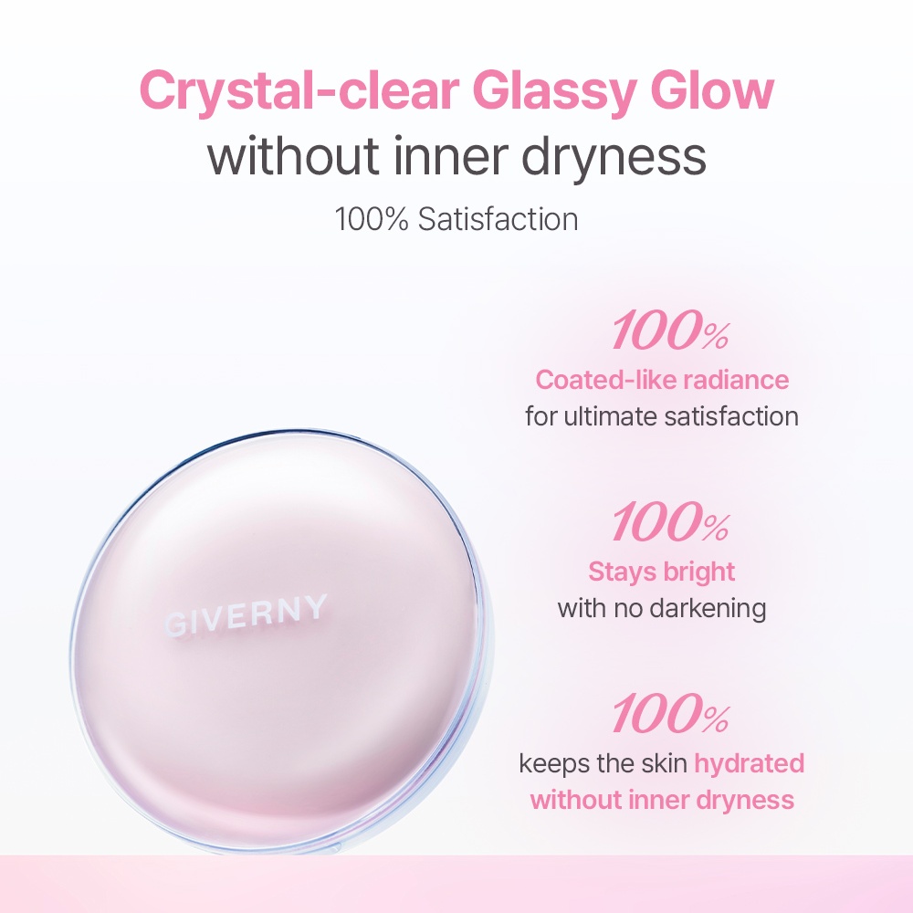 [GIVERNY] DEWY GLASSY CUSHION (3 shades)