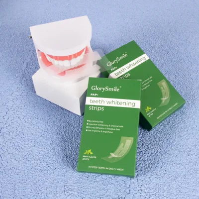 Hot Selling Advanced 5D Teeth Bleaching White Strip Private Logo Pap Teeth Whitening Strips Teeth Whitening