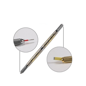 Hotsale Functional Aluminium Microblade Metal Double Heads Permanent Make Up Machine Cosmetic Tattoo Pen from Guangzhou Factory