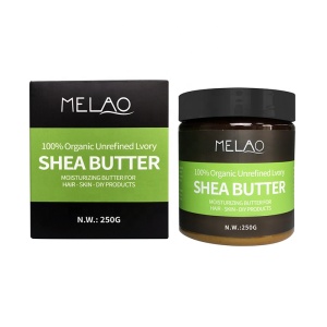 Melao Hot Selling Moisturizer Lightening Hair Body Cream Ghana Raw African Shea Butter
