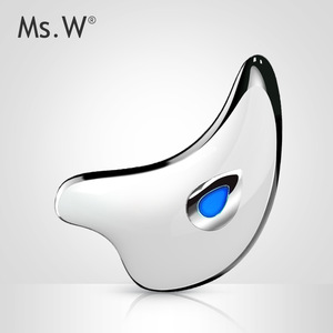 Mini Multi-purpose Ms.W Face Skin Care Gua Sha Tool Heat High Frequency Vibration Mini Galvanic Electric Facial Massage Machine