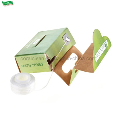 Natural Eco Friendly Biodegradable Silk Oral Care Mint Refillable Teeth Floss