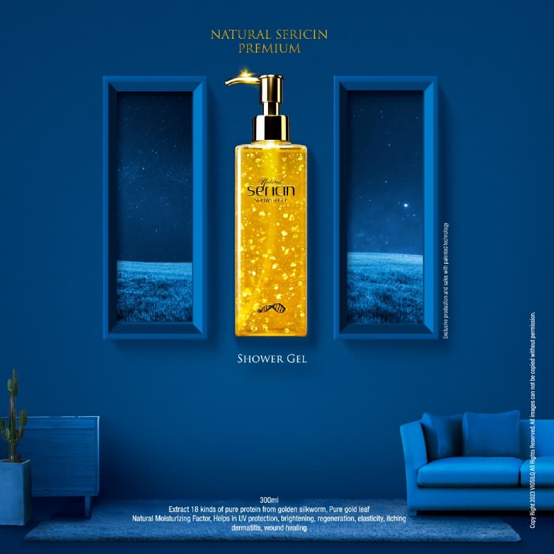 Natural Golden Silk Sericin Liquid Soap