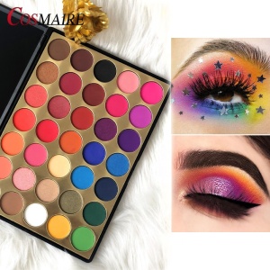 New arrival eyeshadow palette 35 color custom high pigment palette eyeshadow