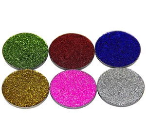 New Private label 12 colors pressed glitter highly pigmented pressed glitter palette