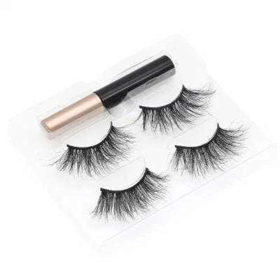Newest Arrival Invisible Magnetic Faux Mink Eyelashes Set Magnetic Lashes