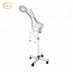 Portable beauty salon facial hair steamer machine for sale with led lights