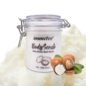 Private Label Wholesale Shea Butter Sugar Body Scrub Whitening Body 283g Bottle