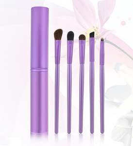 Professional 5pcs makeup brush set for eye makeup Tool kit + Round Tube