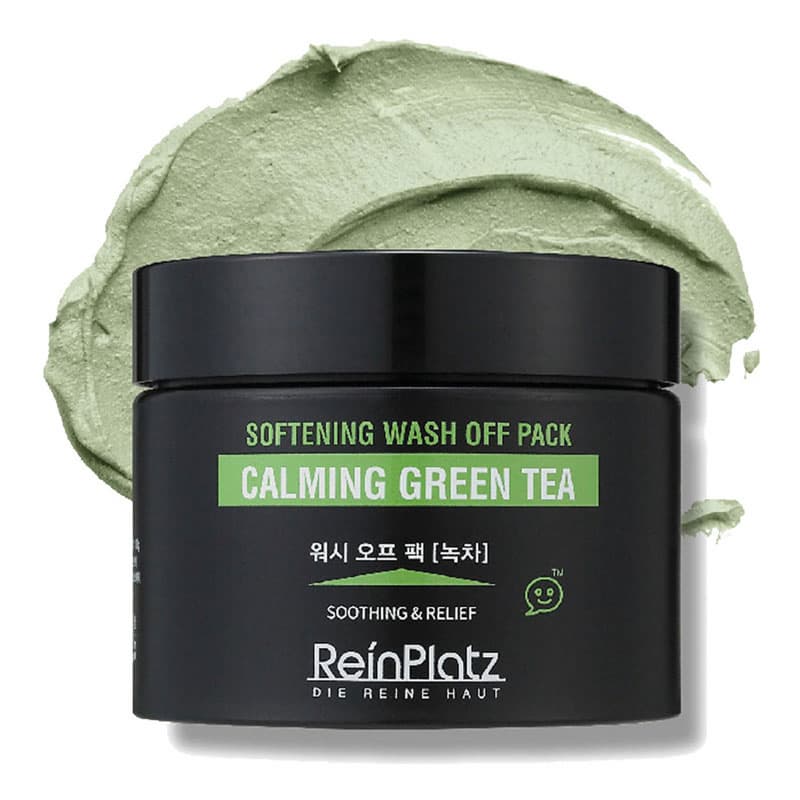 ReinPlatz Softening Wash off pack Green tea, Calming, Soothing, Sebum Control, Pore tightening