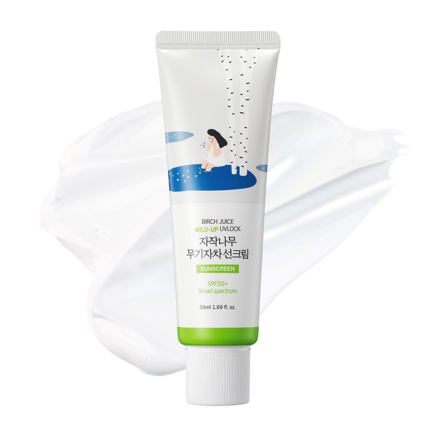 ROUND LAB Birch Juice Mild-up Sunscreen UV LOCK 1.69 Fl Oz
