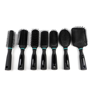 Salon Rotating soft handle grip Hairbrush