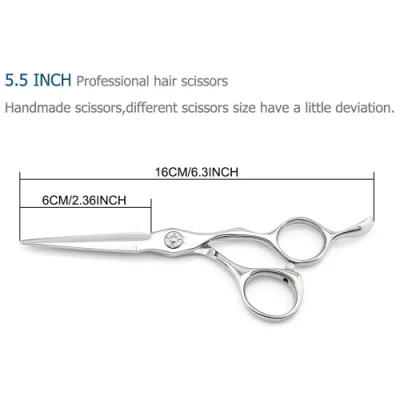 Shears Pre Style Relax 5.5 Inch Offset Design Professional Ergonomic Steel Hair Cutting Trimming Scissors for Salon Stylists