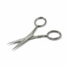 Stainless Steel Facial Hair Scissors Mustache, Nose Hair & Beard Trimming Scissors Cuticle Scissors for Men Beauty Tool