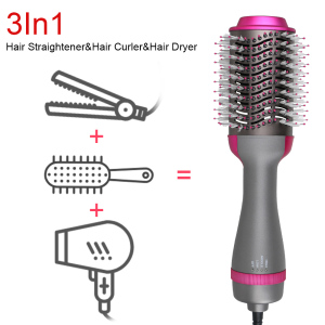 ULELAY Cepillo electricocepillo Electric Comb One Step 3 in 1 design Hair Dryer Volumizer Hair Straightener Brush Hot Air Brush
