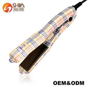 Water transfer printing mini flat iron hair straightener titanium plate with good quality SY-830