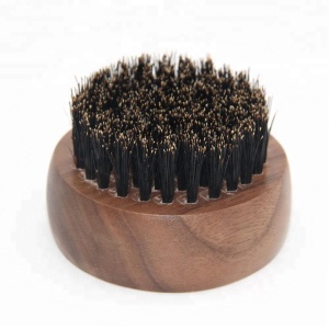 wholesale 7 styles custom 6cm small round bamboo hair boar bristle beard brush