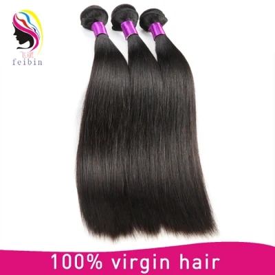 Wholesale No Synthetic Unprocessed Raw Natural Indian Straight 100% Human Hair Bundles