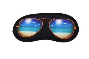 Wholesale Novelty Eye Patch/Sun Glasses Design Sleeping Eyeshade Blinder