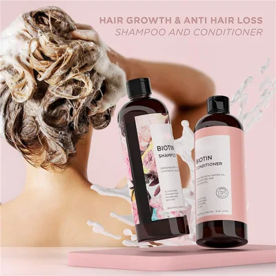 Wholesale Price Biotin Shampoo and Conditioner for Hair Loss Treatment Thickening Help Hair Growth Shampoo