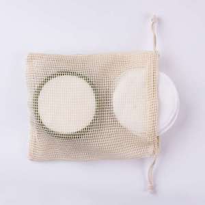 Wholesale Round Face Bamboo Washable Reusable Makeup Remover Pads Bamboo Make Up Remover Pads